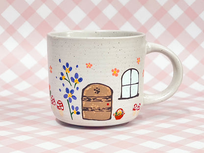 Hand-Painted Stoneware Mug - The Larkspur Cottage