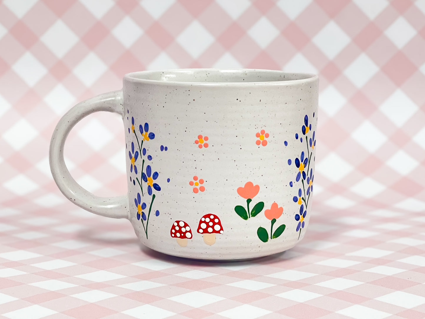 Hand-Painted Stoneware Mug - The Larkspur Cottage