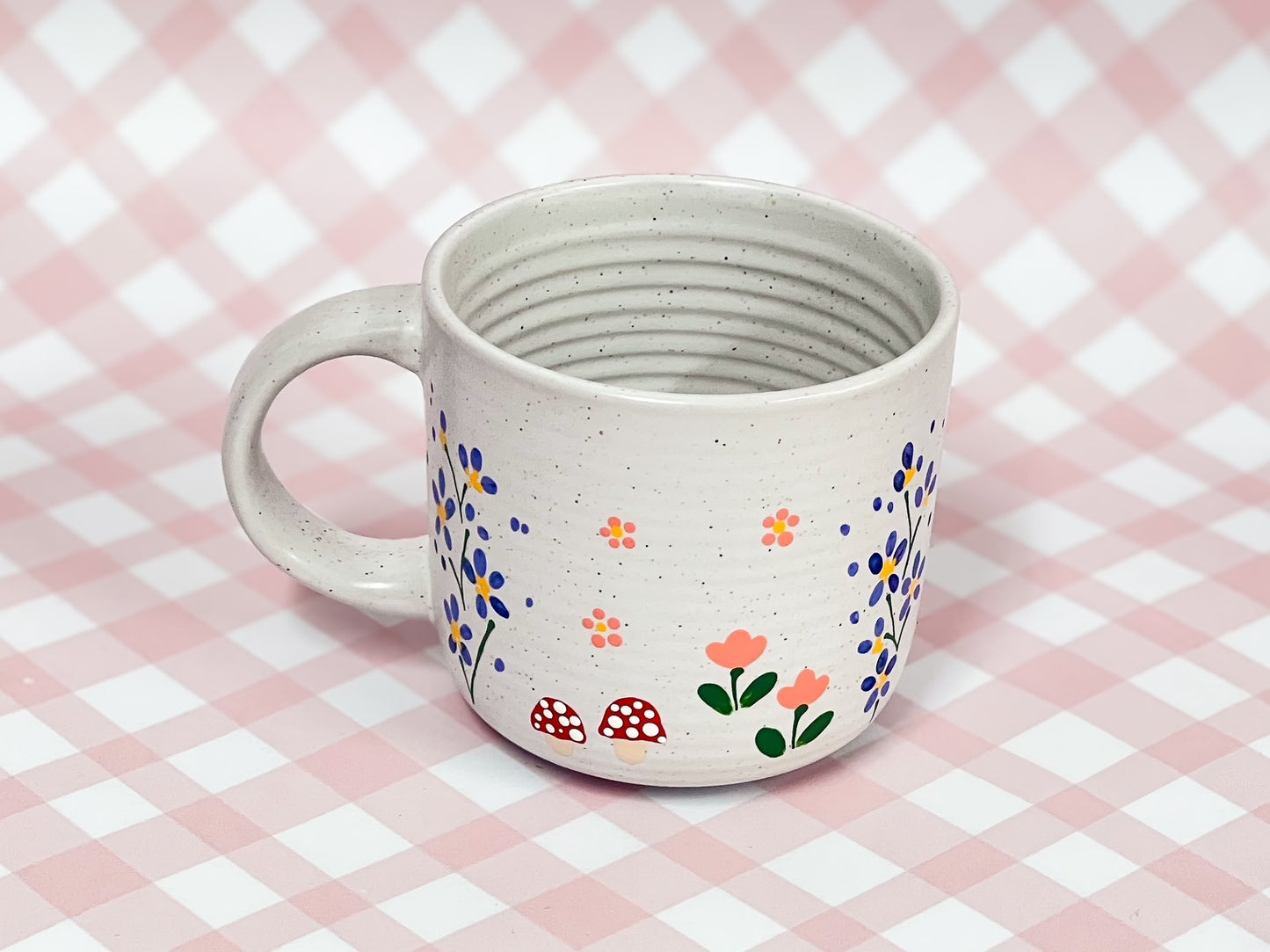 Hand-Painted Stoneware Mug - The Larkspur Cottage