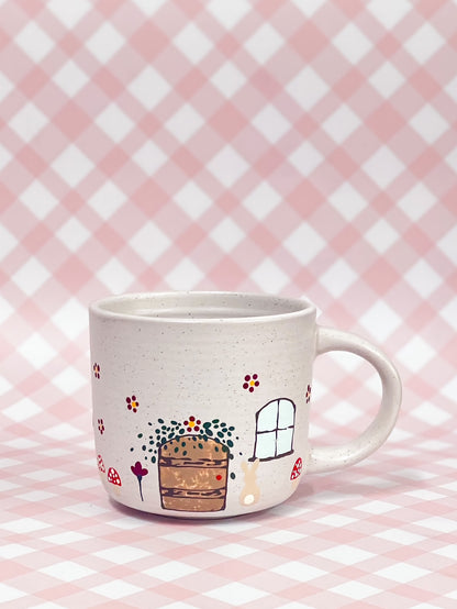 Hand-Painted Stoneware Mug - The Toadstool Den Cottage