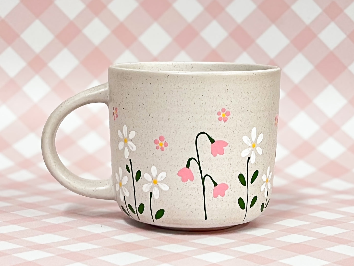 Hand-Painted Stoneware Mug - The Sweet Daisy Cottage