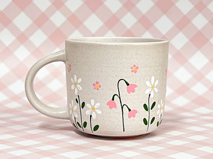Hand-Painted Stoneware Mug - The Sweet Daisy Cottage