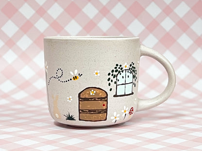 Hand-Painted Stoneware Mug - The Toadstool Garden Cottage