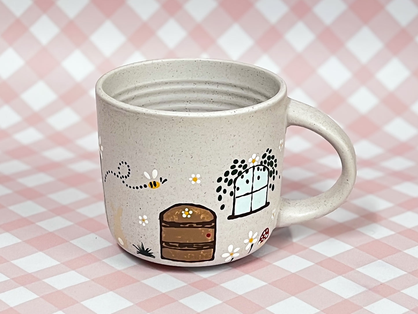 Hand-Painted Stoneware Mug - The Toadstool Garden Cottage
