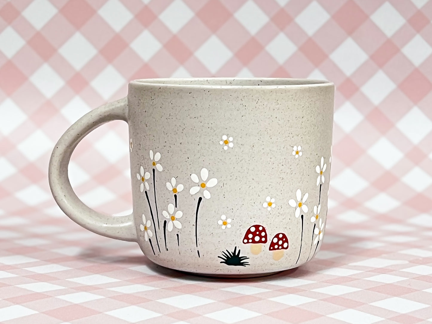 Hand-Painted Stoneware Mug - The Toadstool Garden Cottage