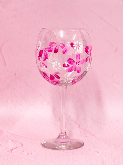 Hand-painted Bowl Wine Glass - Barbie (Upcycled Glass) | Personalise Me!
