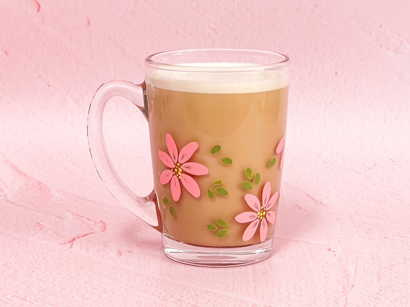 Hand-Painted Coffee Mug - Blossom Petal | Personalise Me!