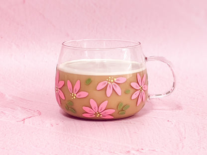 Hand-painted Hug Mug - Blossom Blush | Personalise Me!