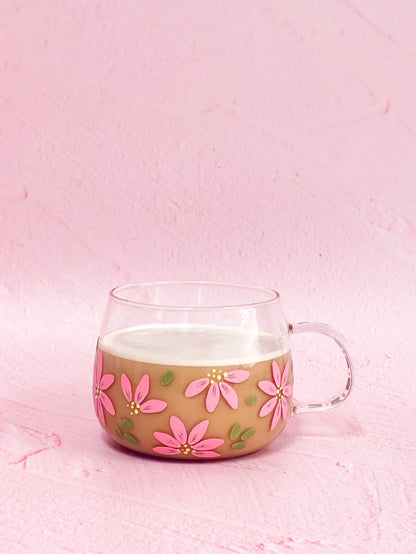 Hand-painted Hug Mug - Blossom Blush | Personalise Me!