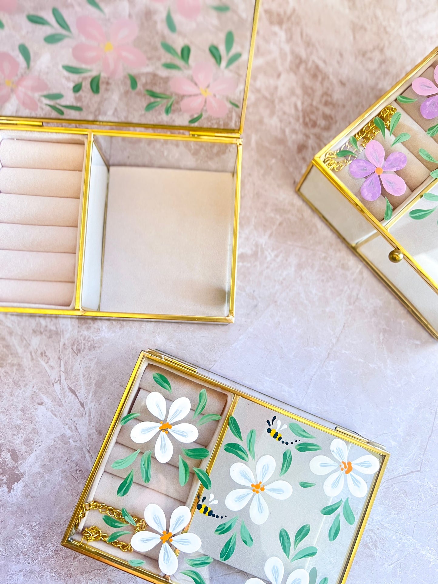 Hand-painted Jewellery Box - Daphne