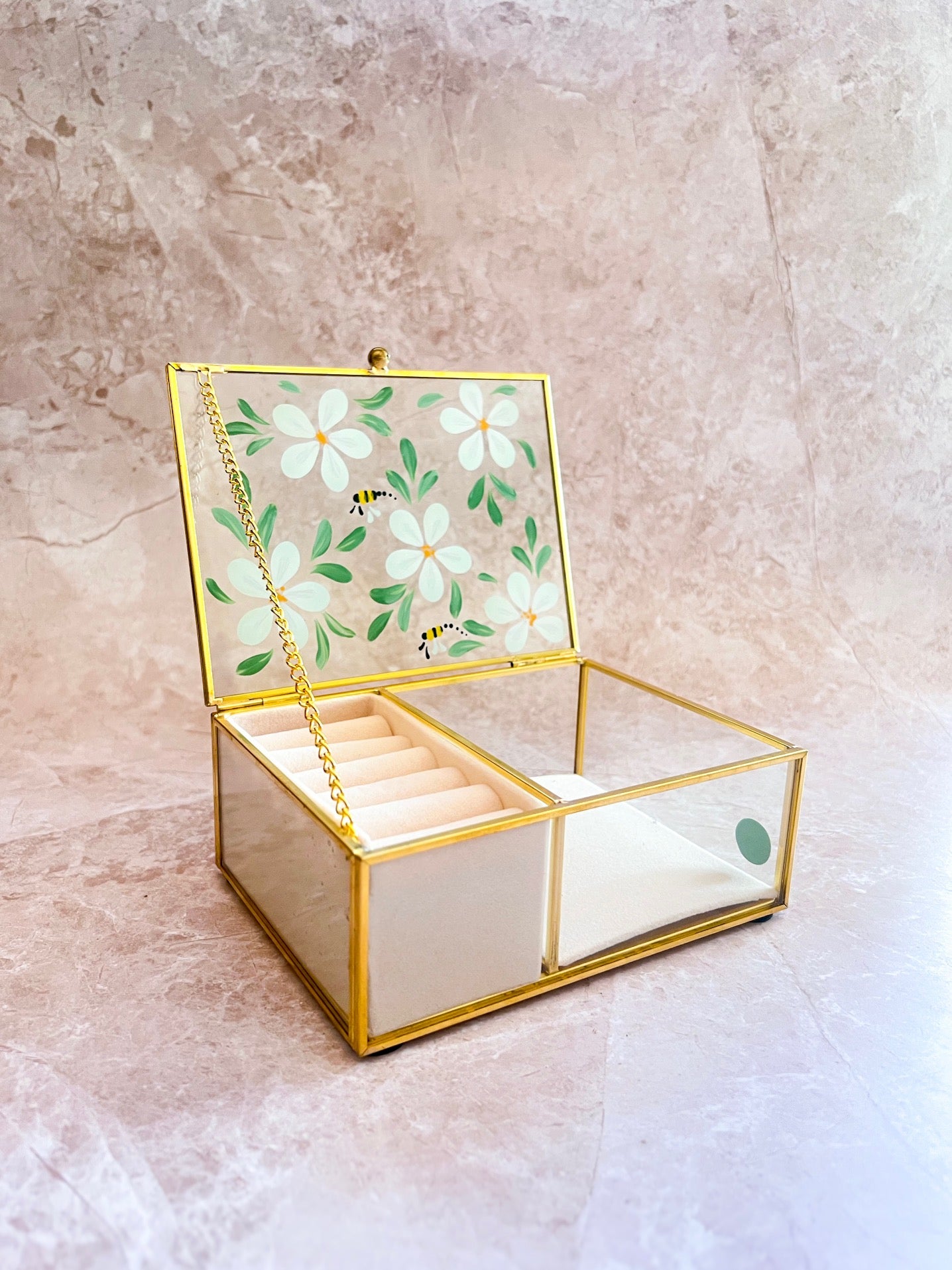 Hand-painted Jewellery Box - Daphne