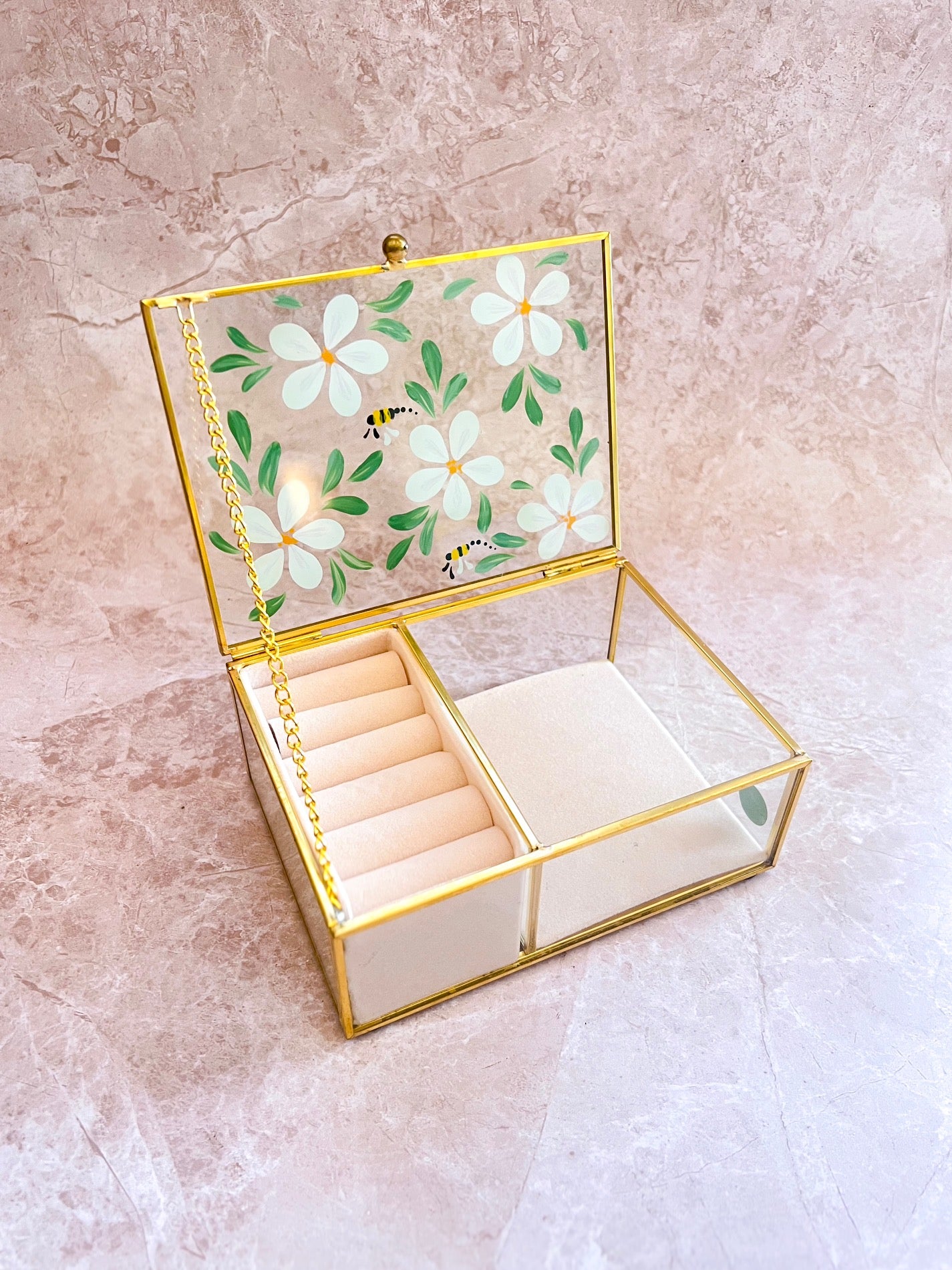 Hand-painted Jewellery Box - Daphne