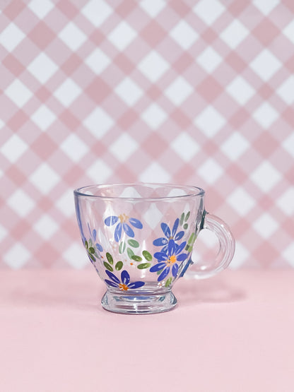 Hand-painted Teacup | Blossom Cornflower Blue