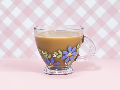 Hand-painted Teacup | Blossom Cornflower Blue