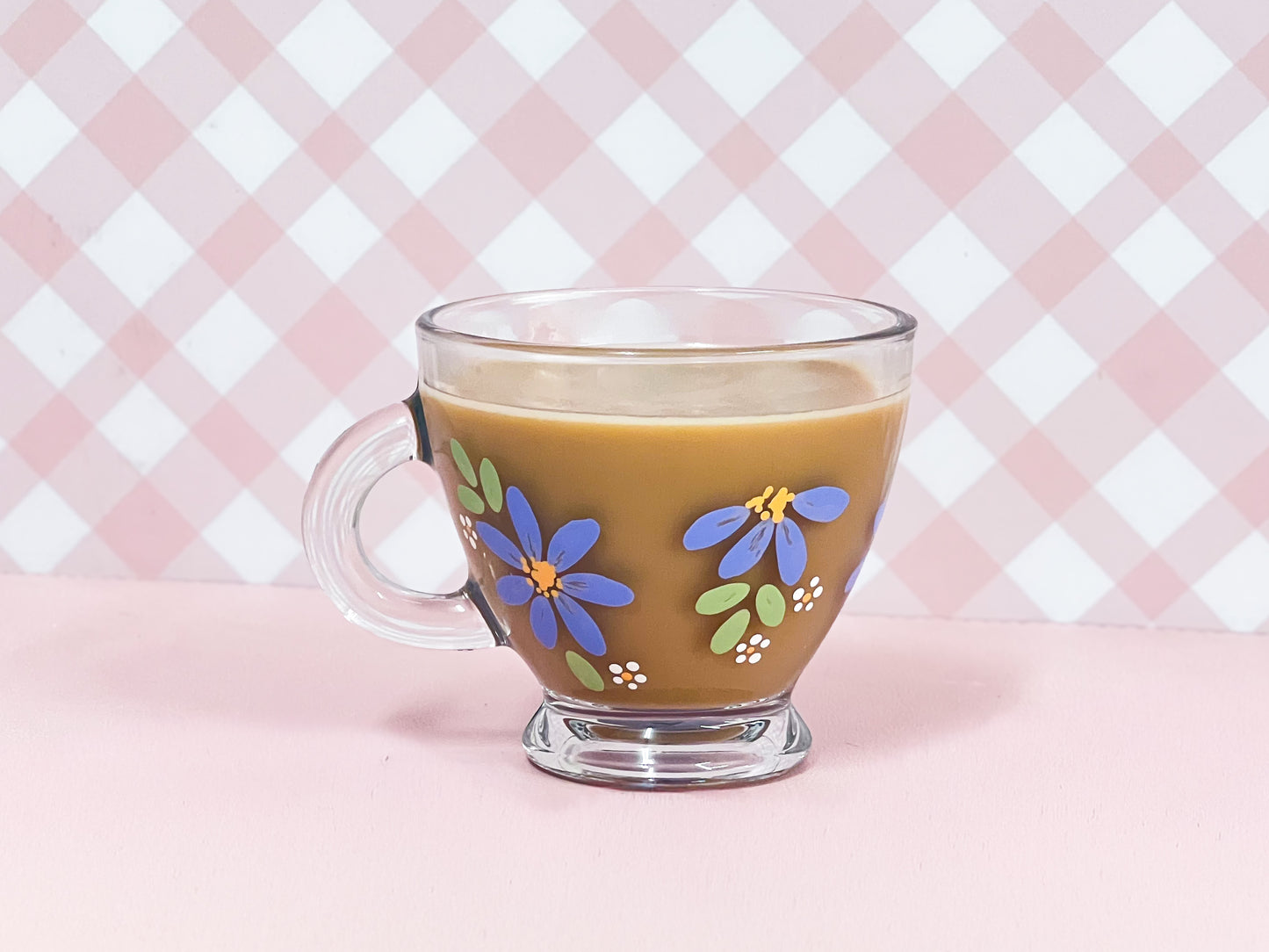 Hand-painted Teacup | Blossom Cornflower Blue