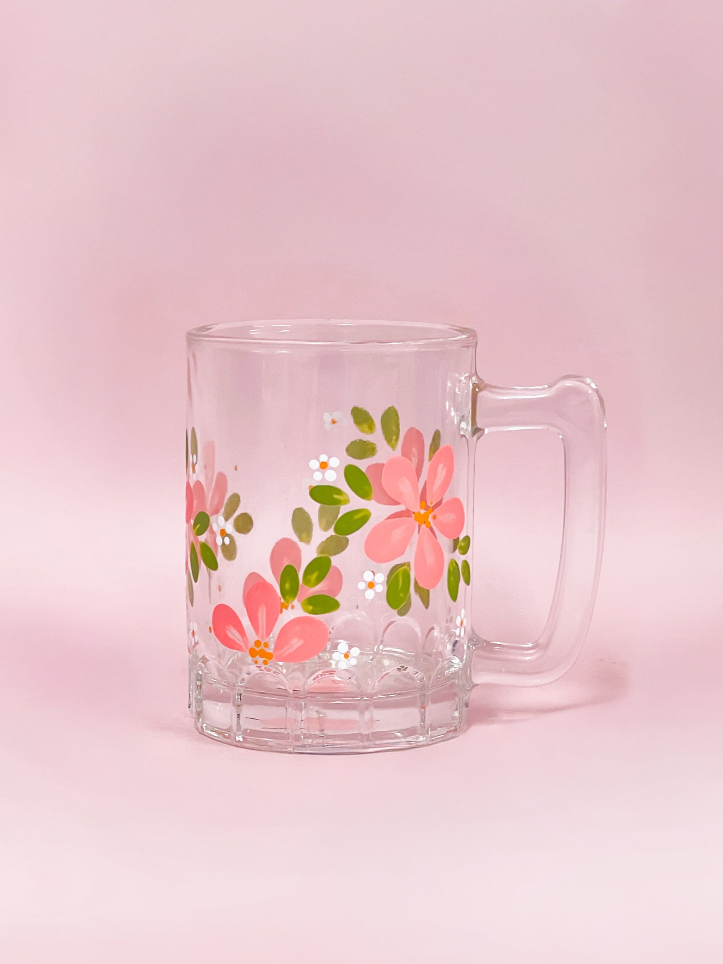 Hand-painted Cold Glass - Blossom Peach (Upcycled Glass) | Personalise Me!
