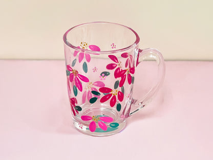 Hand-Painted Coffee Mug - Dahlia