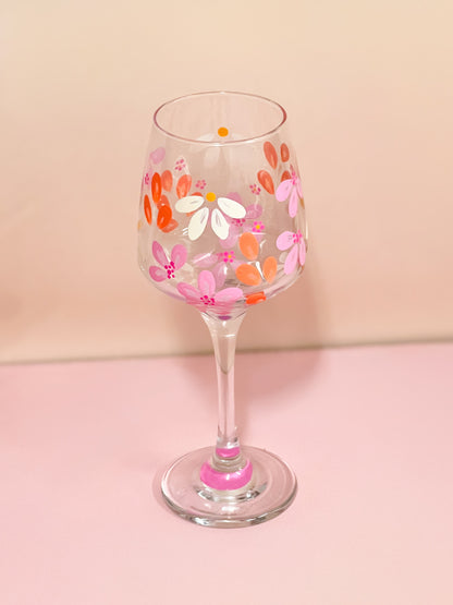 Hand-painted Wine Glass - Zara