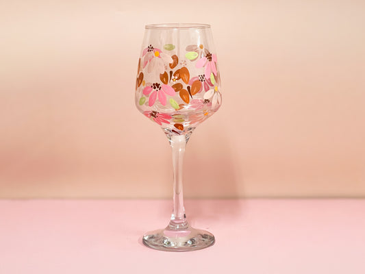 Hand-painted Wine Glass - Gigi