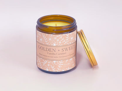 Amber Candle | Golden + Sweet (Vanilla Caramel)