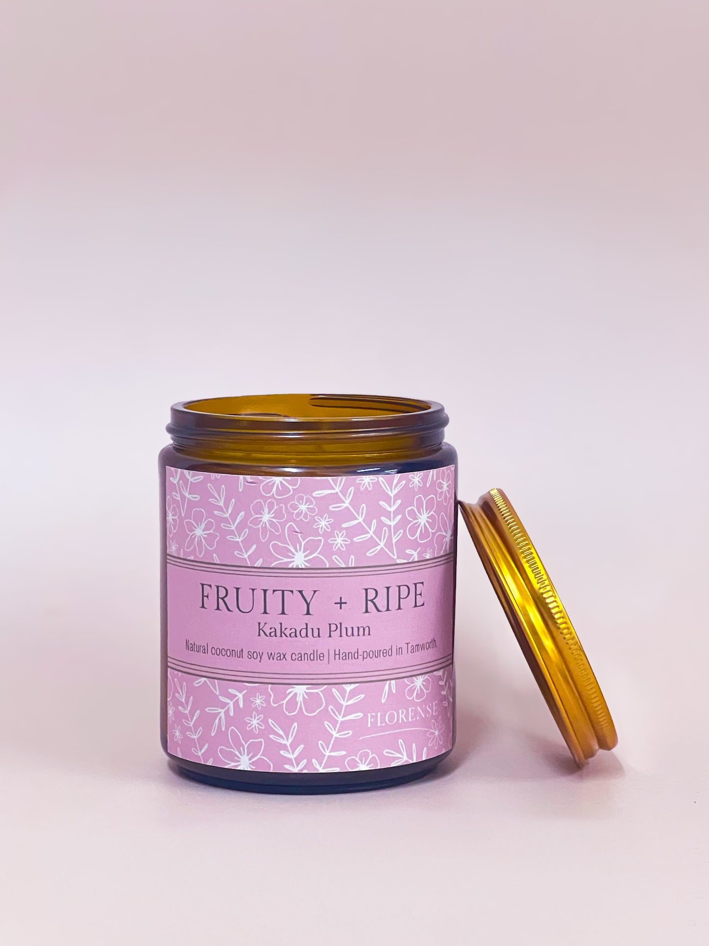 Amber Candle | Fruity + Ripe (Kakadu Plum)