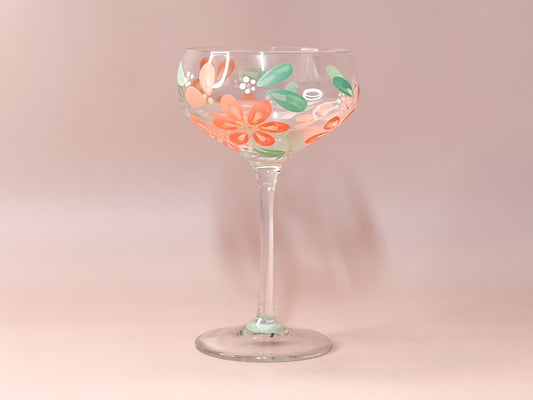 Hand-Painted Cocktail Glass | Carla
