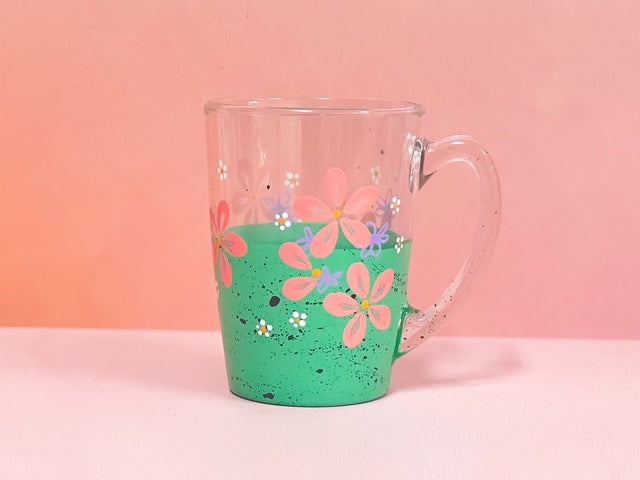 Hand-Painted Coffee Mug - Poppy