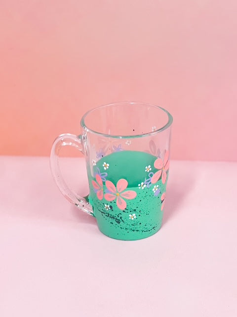 Hand-Painted Coffee Mug - Poppy