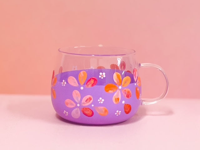Hand-painted Hug Mug - Violet