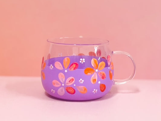 Hand-painted Hug Mug - Violet