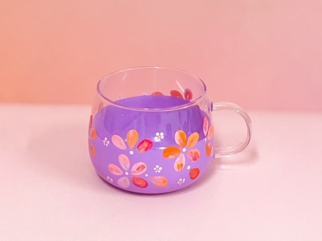 Hand-painted Hug Mug - Violet