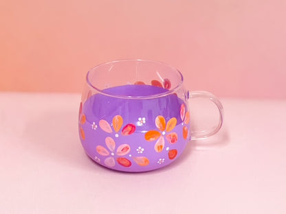 Hand-painted Hug Mug - Violet