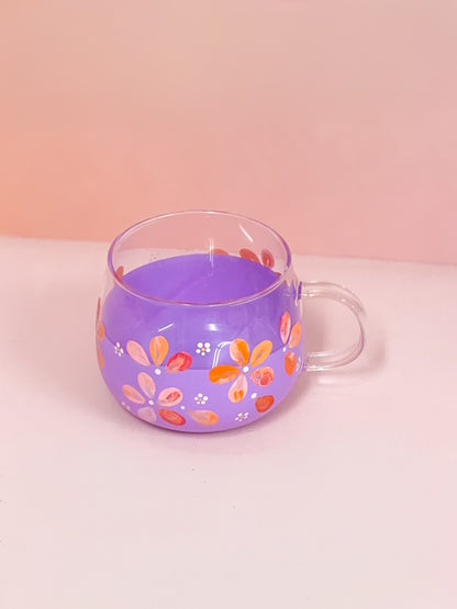 Hand-painted Hug Mug - Violet