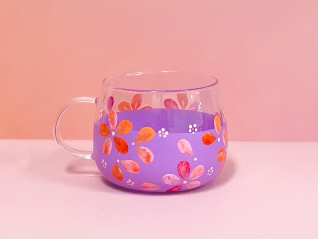 Hand-painted Hug Mug - Violet