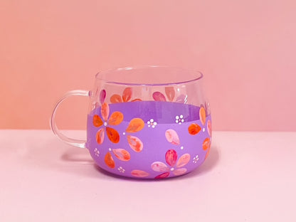 Hand-painted Hug Mug - Violet