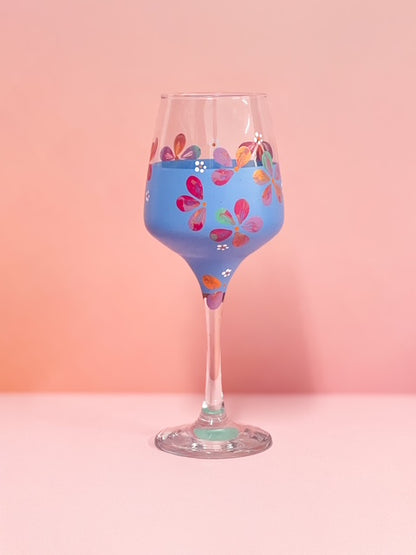 Hand-painted Wine Glass - Aura