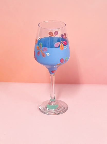 Hand-painted Wine Glass - Aura
