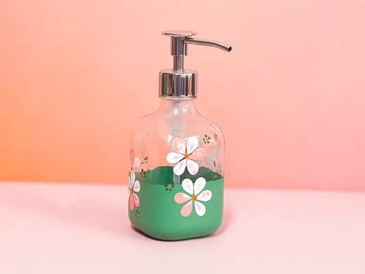 Hand-painted Glass Dispenser | Willow