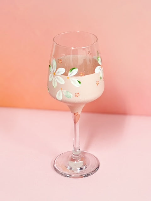 Hand-painted Wine Glass - Pippa
