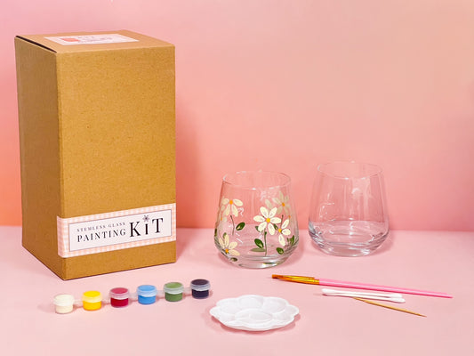 Glass Painting DIY Kit - Stemless Wine Glass