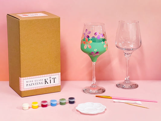 Glass Painting DIY Kit - Wine Glass