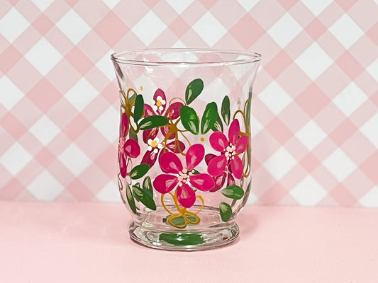 Hand-painted Vintage Glass (upcycled) | Beatrice