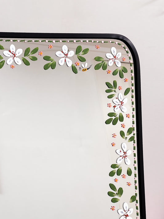 Hand-painted Mirror - Daisy Garden
