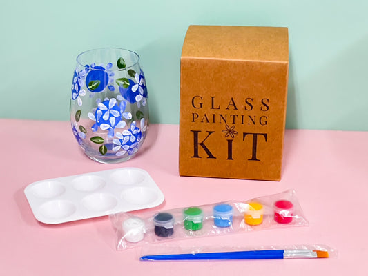 Glass Painting Kit - Stemless Wine Glass - Single