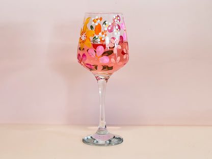 Hand-painted Wine Glass - Alani