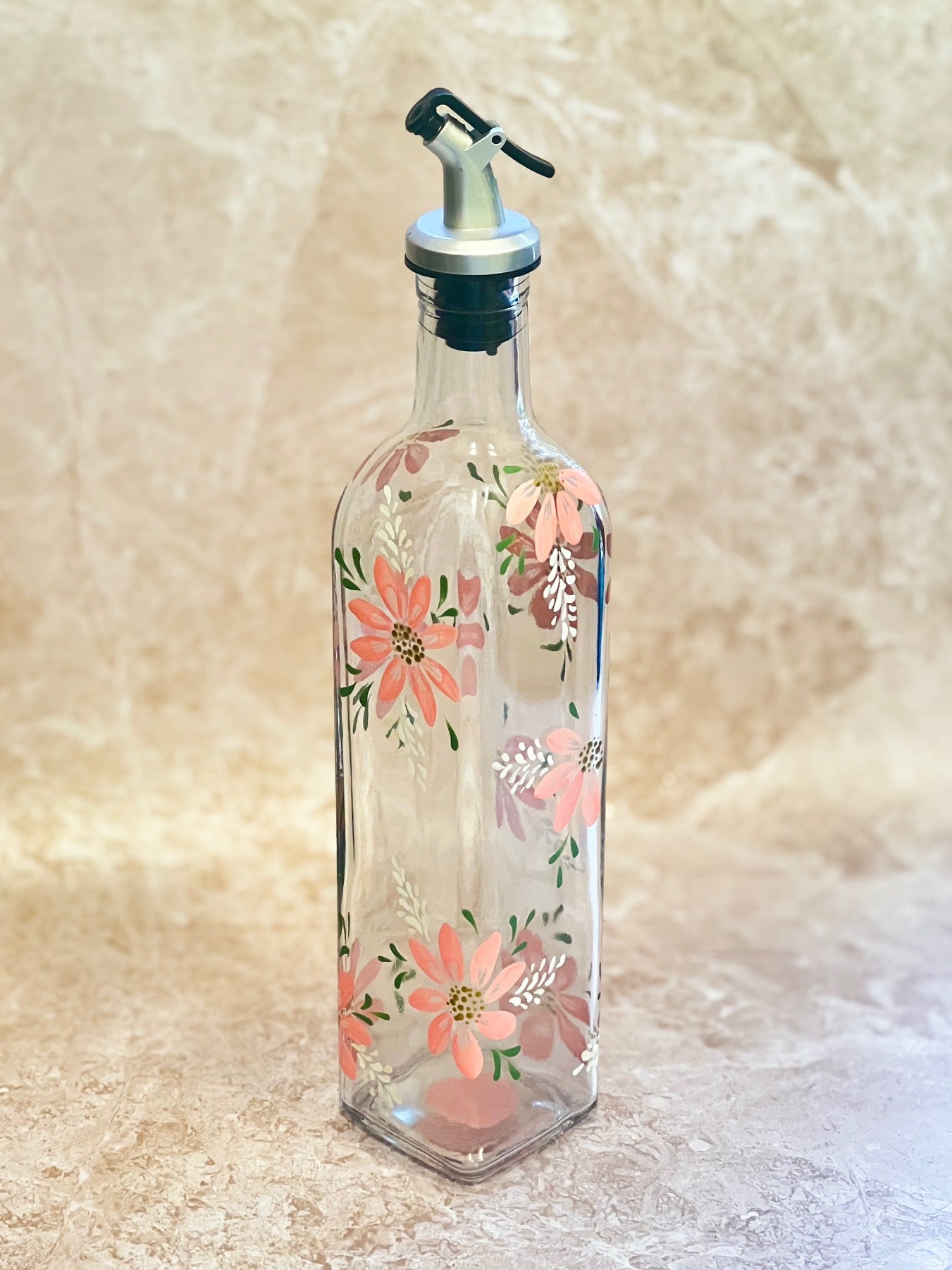 Hand-Painted Oil Bottle - Cressida