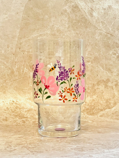 Hand-painted Highball Glass - Francesca