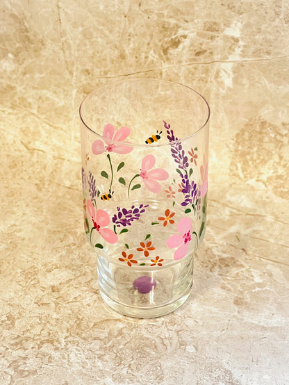 Hand-painted Highball Glass - Francesca