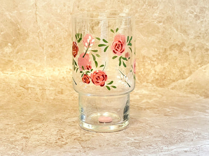 Hand-painted Highball Glass - Rosie