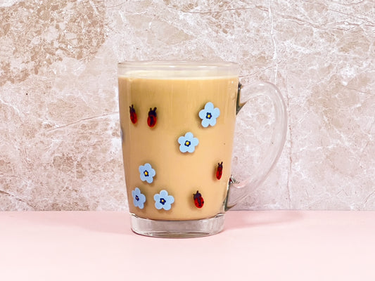 Hand-Painted Coffee Mug - The Blooming Bug